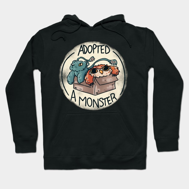 RPG Adopted A Monster Hoodie by Rumpled Crow